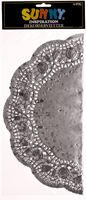 S�LV DEKORSERVIETT 36 CM RUND